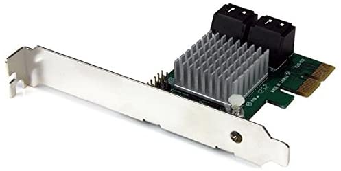 4 Port PCIe SATA 3 6Gbps Raid Controller Card with Heatsink