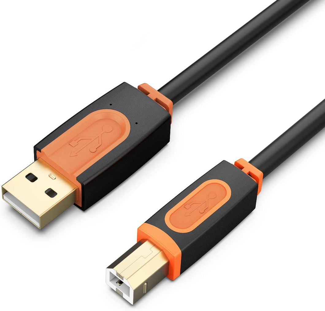 Printer Cable USB 2.0 Type A Male to Type B Male Scanner Printer Cord